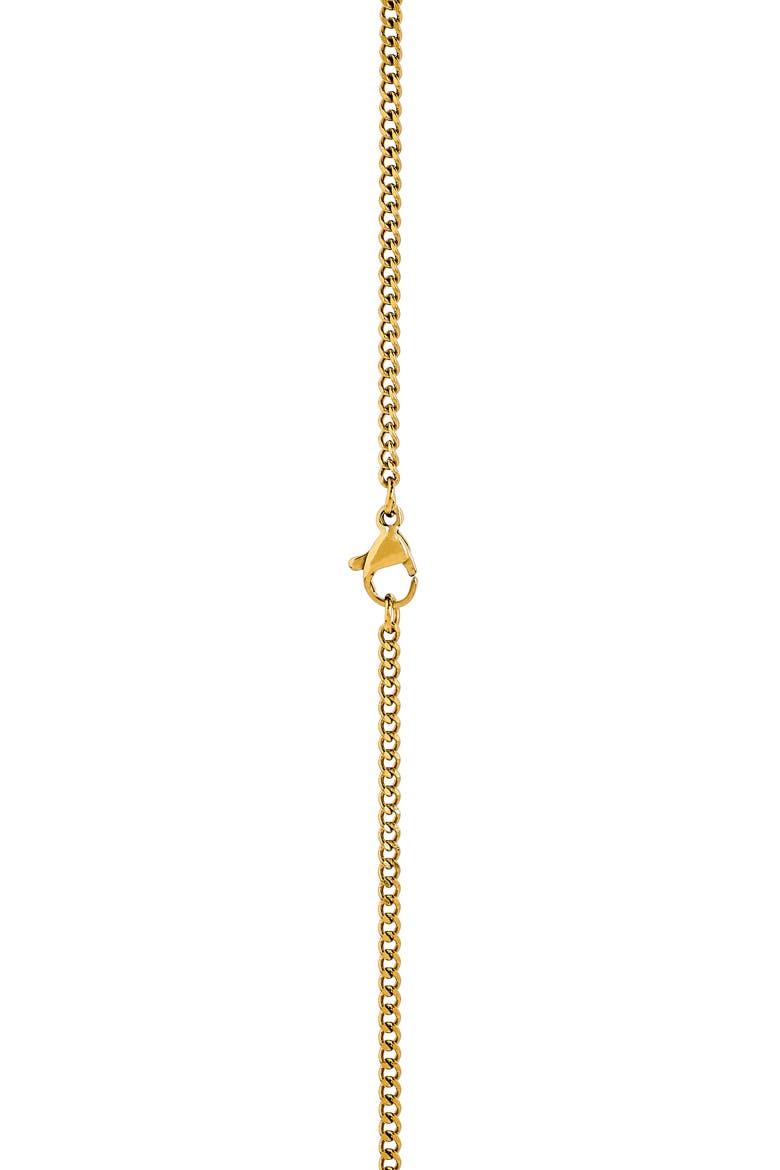Men's Crucifix Pendant Necklace, Alternate, color, GOLD