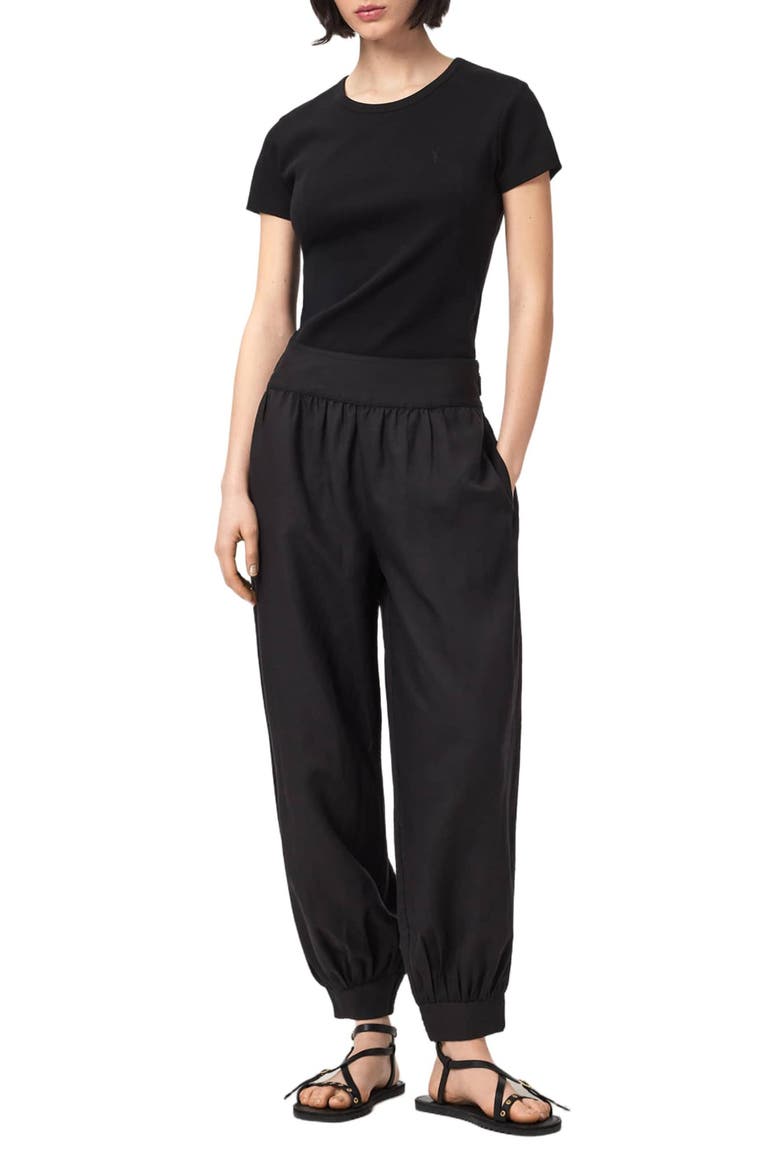 Harrie Joggers, Alternate, color, BLACK