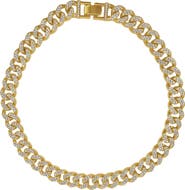 Adornia Pavé CZ Curb Chain Necklace