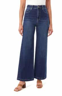 CURVE APPEAL Parisian Café 30-inch Ultra High Rise Wide Leg Jeans