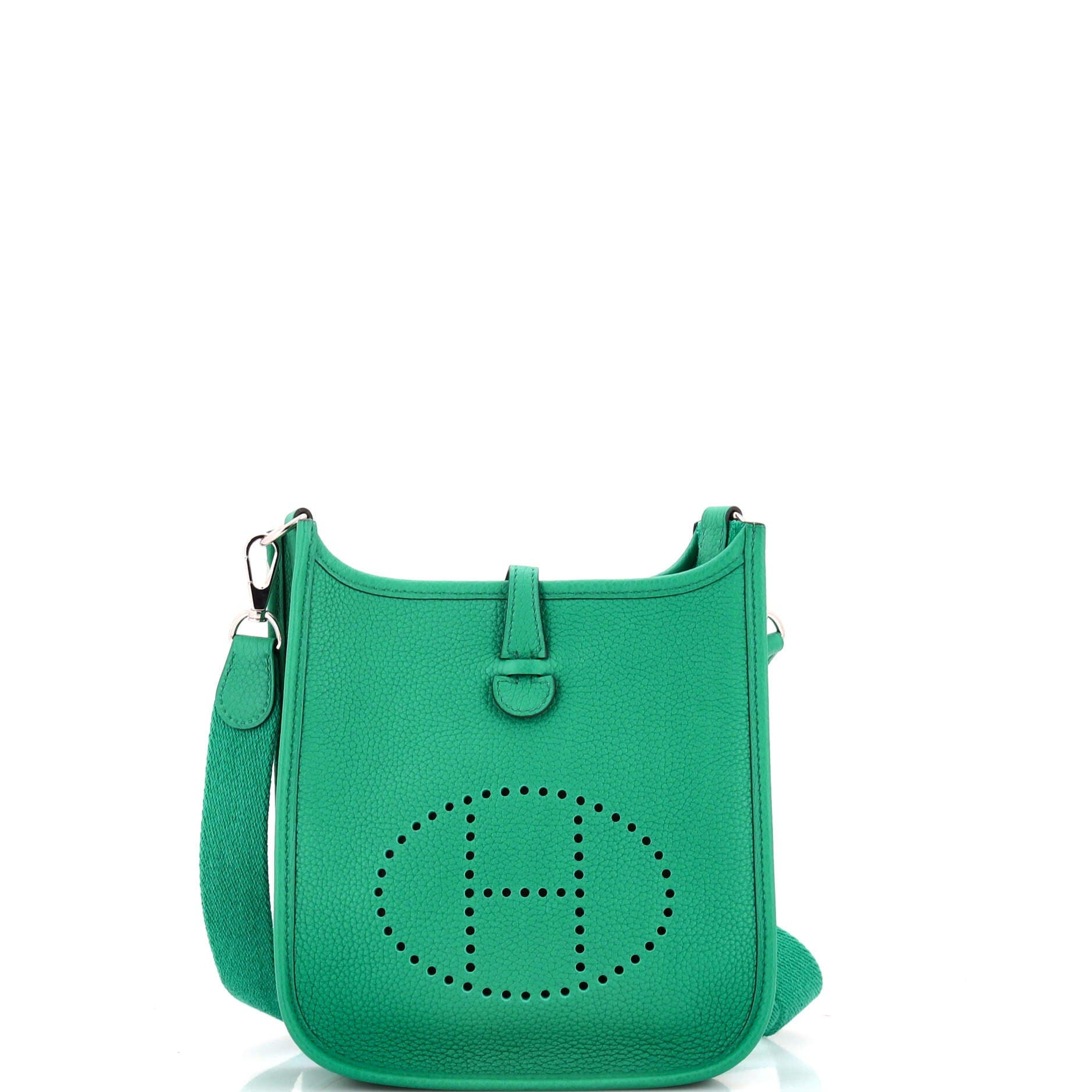 Pre-Owned Hermes Evelyne Bag Gen III Maurice TPM, Main, color, Vert Jade