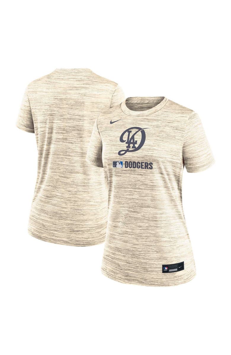 Nike Women's Nike Cream Los Angeles Dodgers Authentic Collection City Connect Velocity Performance T-Shirt, Alternate, color, Cream