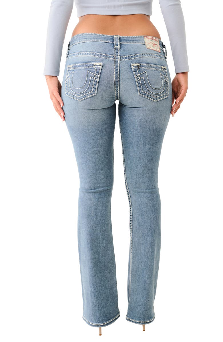 True Religion Crystal Becca Straight Leg Jeans, Alternate, color, Medium Wash