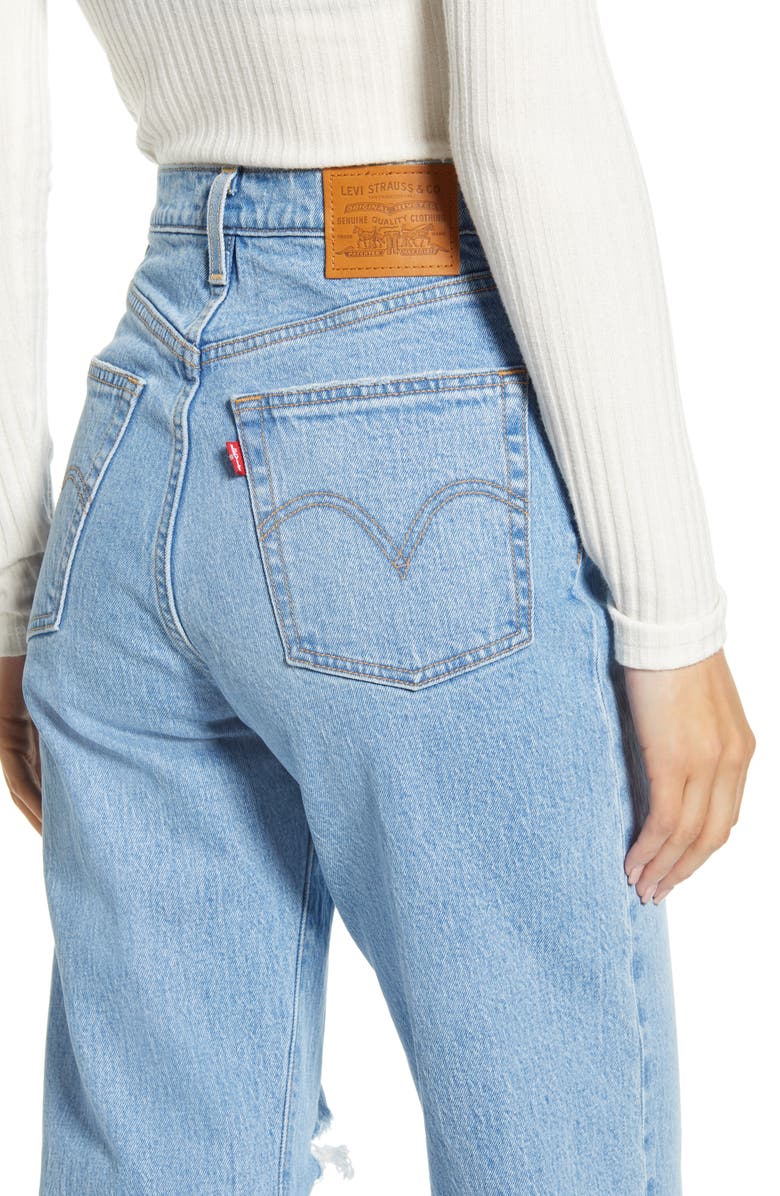 Levi's<sup>®</sup> Ribcage High Waist Straight Leg Ankle Jeans, Alternate, color, 