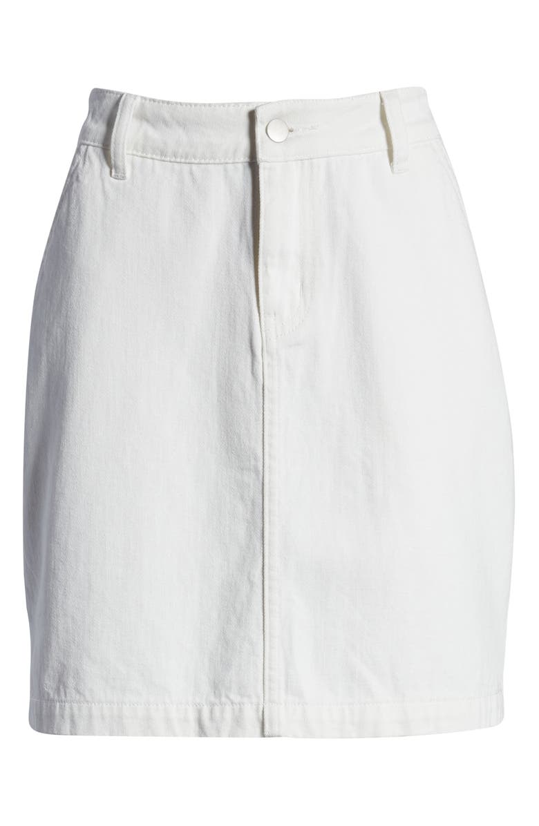 GIBSONLOOK Gibson x Hi Sugarplum! Positano Denim Skirt, Alternate, color, 