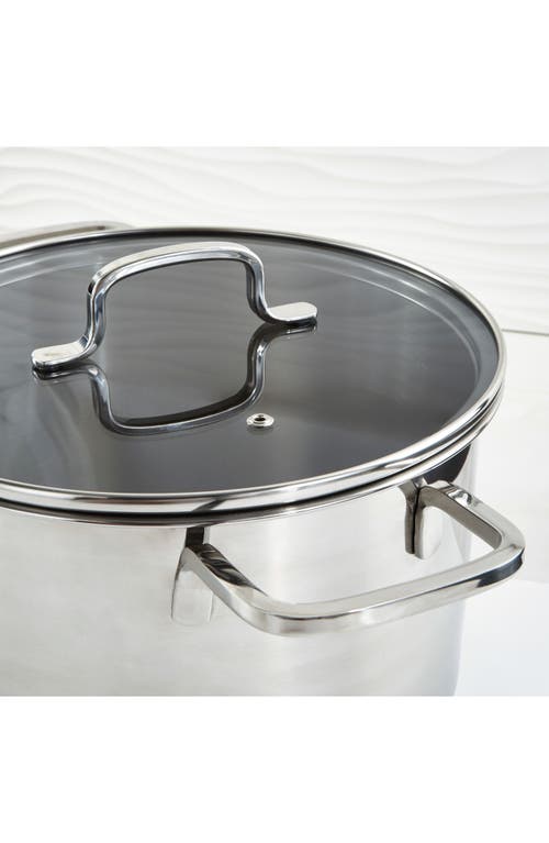 Berghoff Dina 10-inch Helix 7-quart Stockpot In Silver