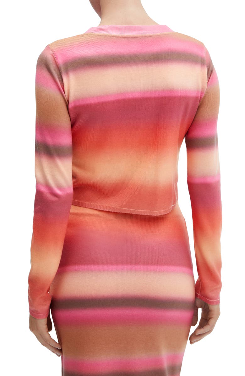 MANGO Gradient Stripe Knit Top, Alternate, color, 