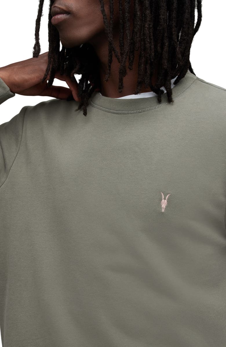 AllSaints Raven Crewneck Sweatshirt, Alternate, color,