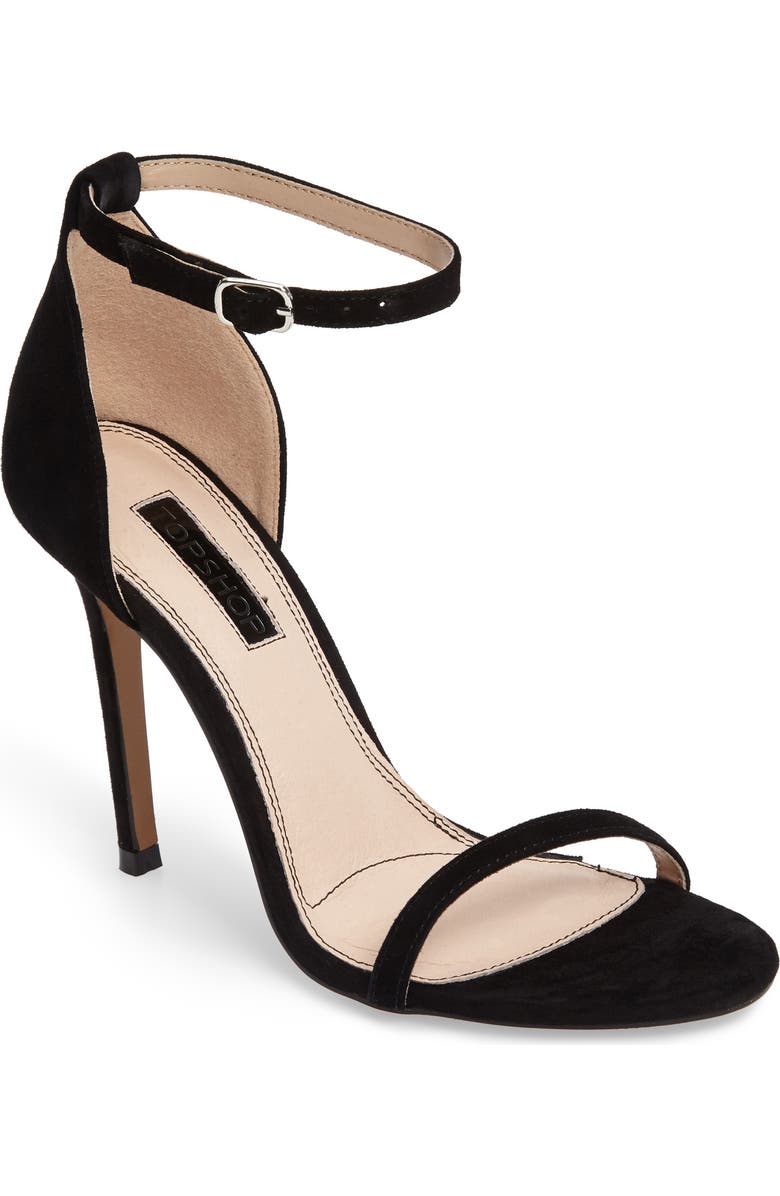 Topshop Rosalie Ankle Strap Sandal, Main, color,