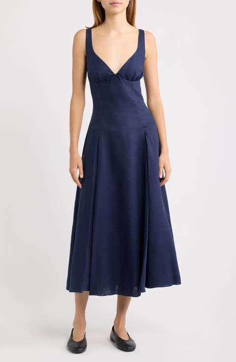 Adalee Linen Midi Dress