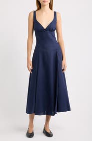 Faithfull the Brand Adalee Linen Midi Dress