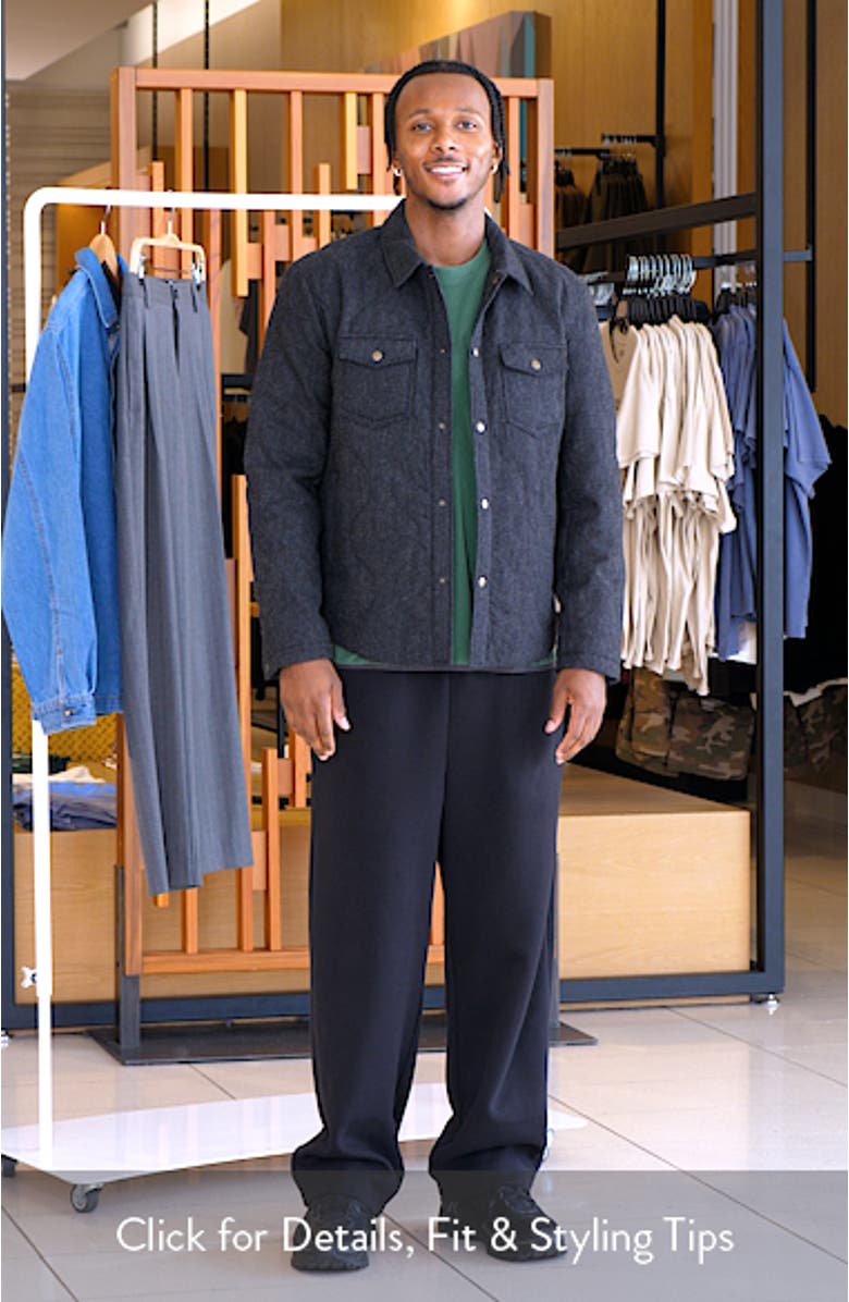 Onion Quilted Wool Blend Shirt Jacket, sales video thumbnail