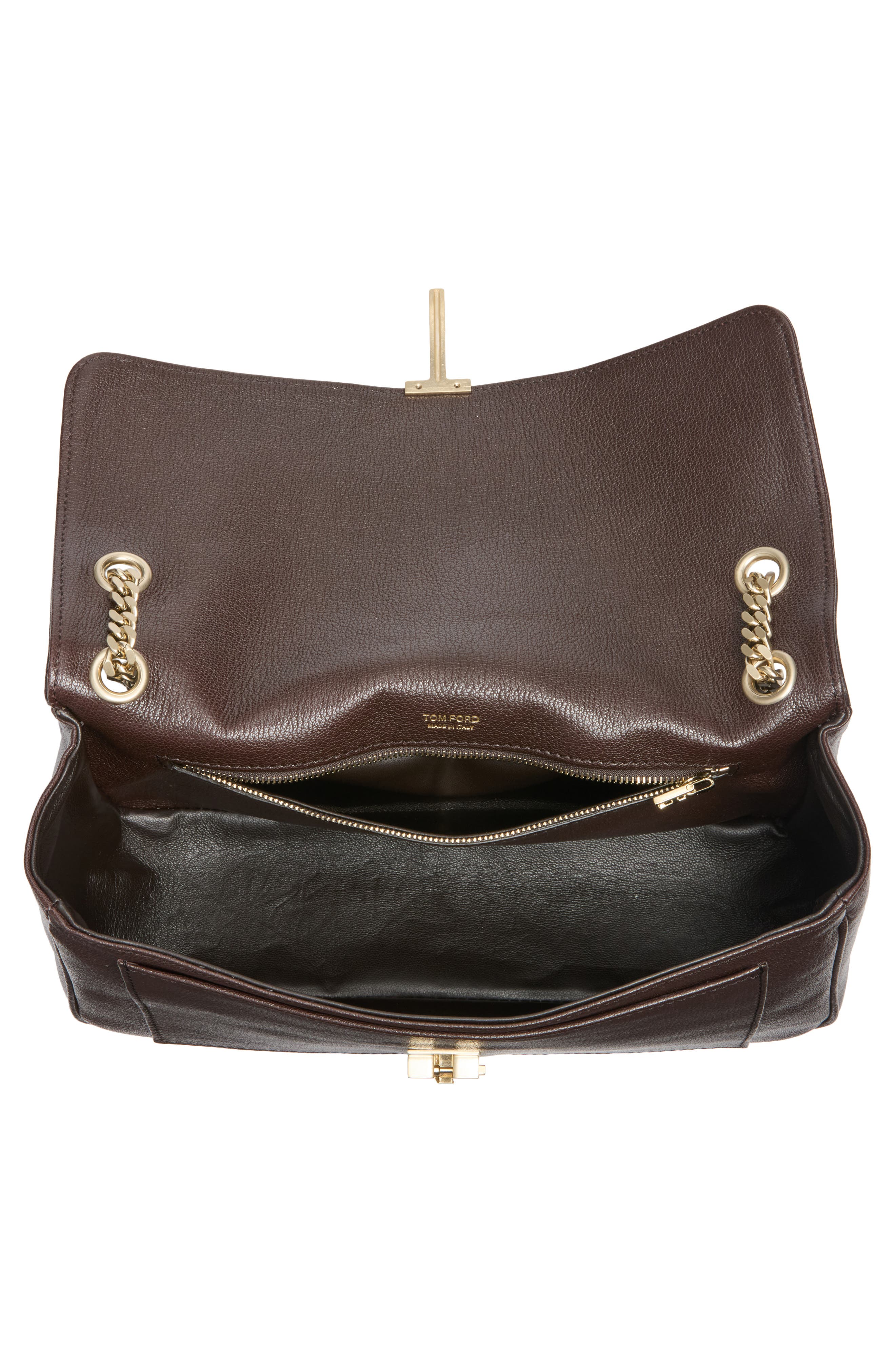 Mia Chain Shoulder Bag, Alternate, color, ESPRESSO