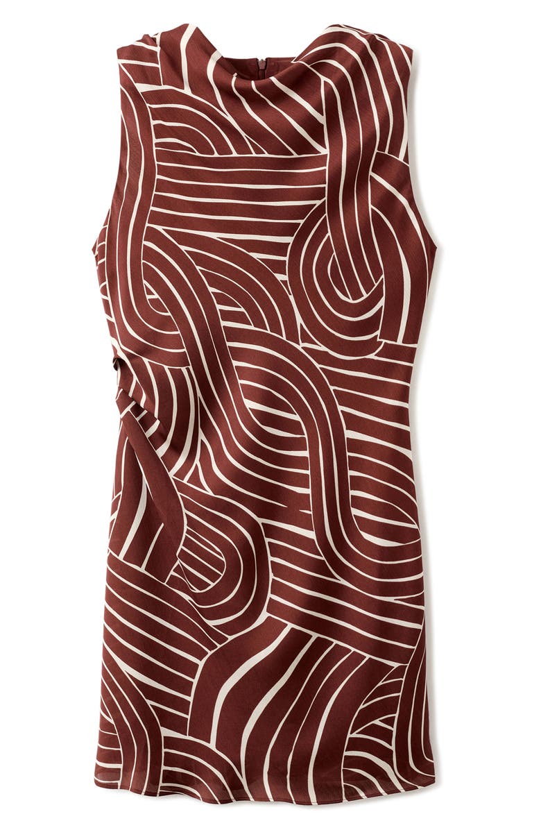 MANGO Geometric Print Sheath Dress, Main, color, 