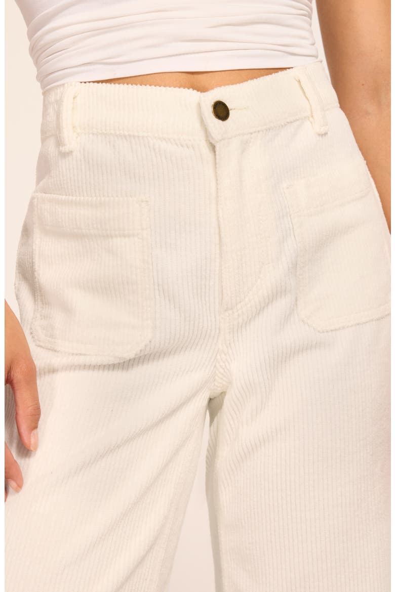 Demi Cleo Corduroy Wide Leg Pants, Alternate, color, WINTER WHITE