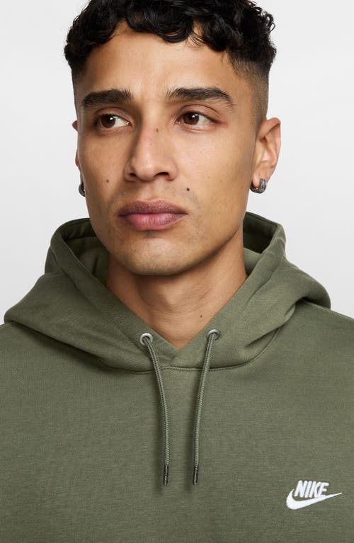 Nike Club Fleece Pullover Hoodie In Green