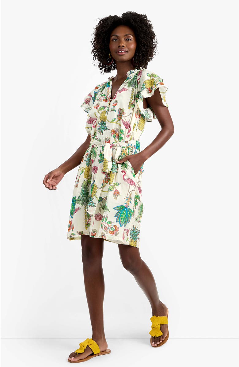 Trina Turk Zandy Flamingo Fizz Voile Dress, Alternate, color, Flamingo Fizz Voile