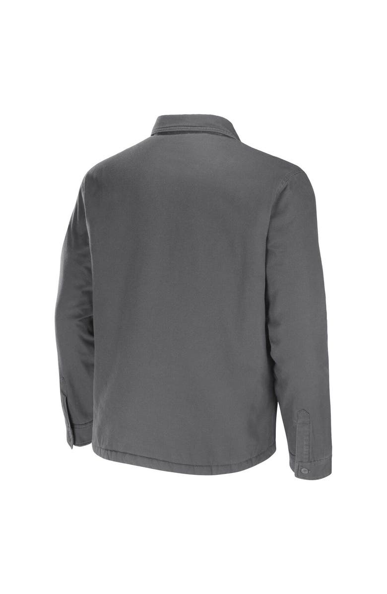 NFL X DARIUS RUCKER Men's NFL x Darius Rucker Collection by Fanatics Gray Buffalo Bills Canvas Button-Up Shirt Jacket, Alternate, color, Gray