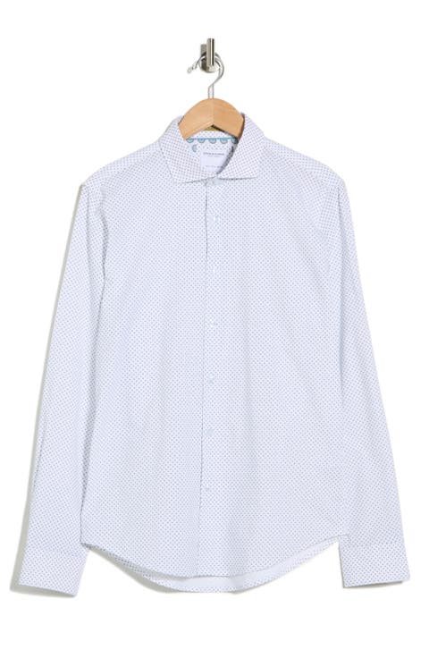 Pop Geometric Button-Up Shirt
