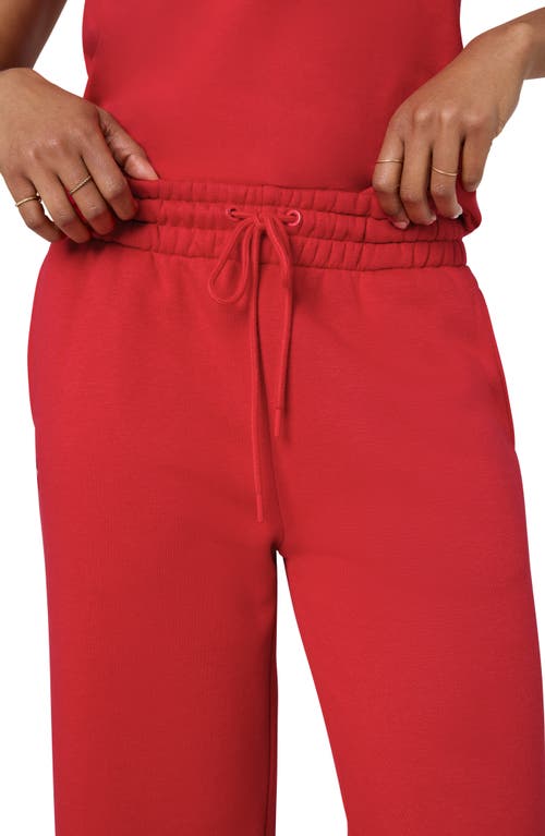 Florence By Mills Cozy Crush Wide Leg Sweatpants In Scarlet