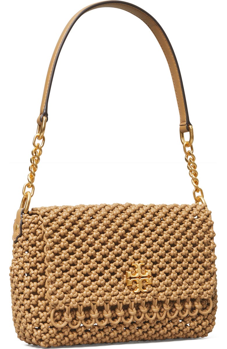 Tory Burch Kira Knotted Leather Shoulder Bag, Alternate, color,