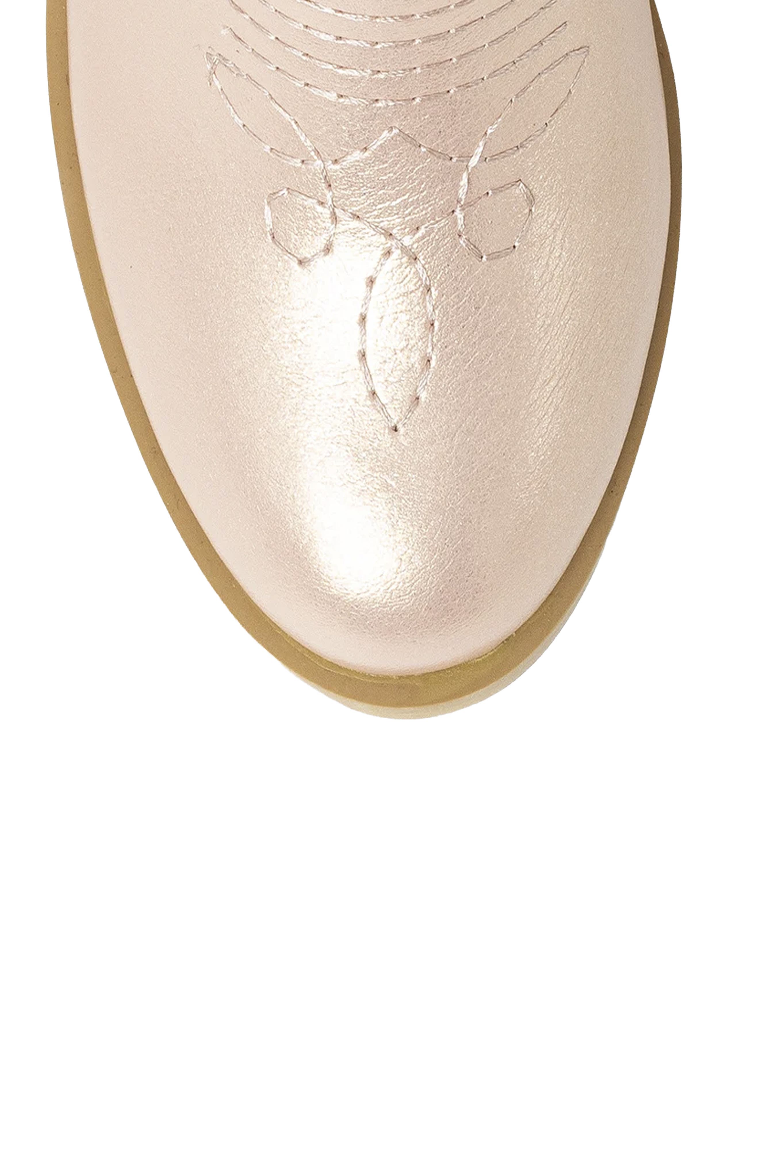 Kids' Zahara Western Boot, Alternate, color, ROSE GOLD
