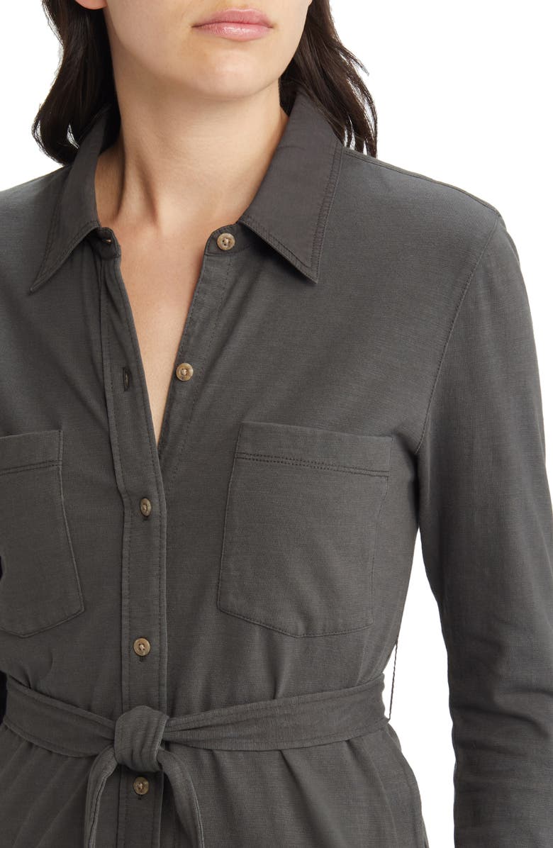 Faherty Knit Seasons Long Sleeve Organic Cotton Dress, Alternate, color, 