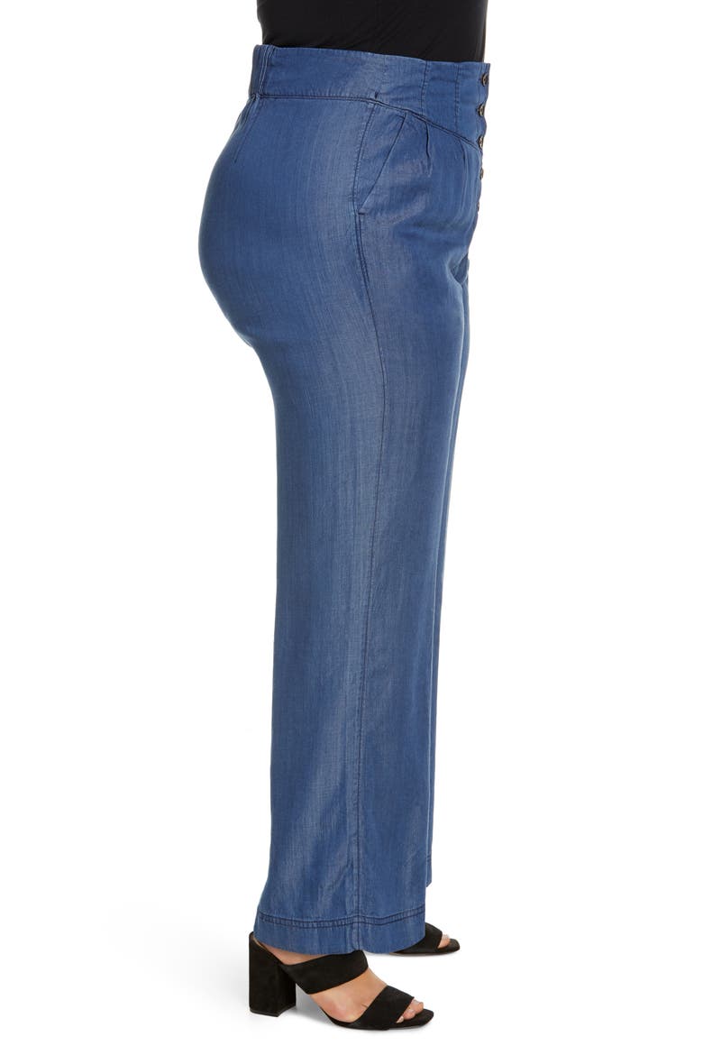 Wide Leg Pants, Alternate, color, DARK INDIGO