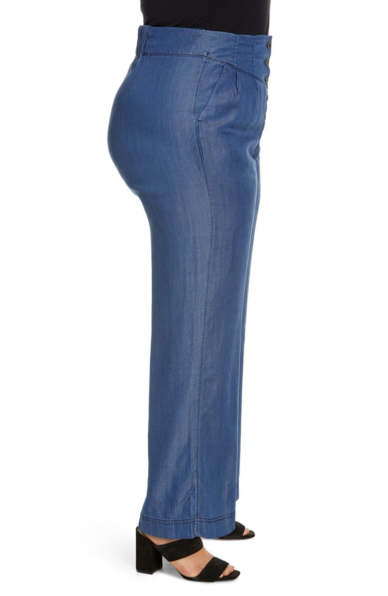 Standards & Practices Wide Leg Pants, Alternate, color, Dark Indigo