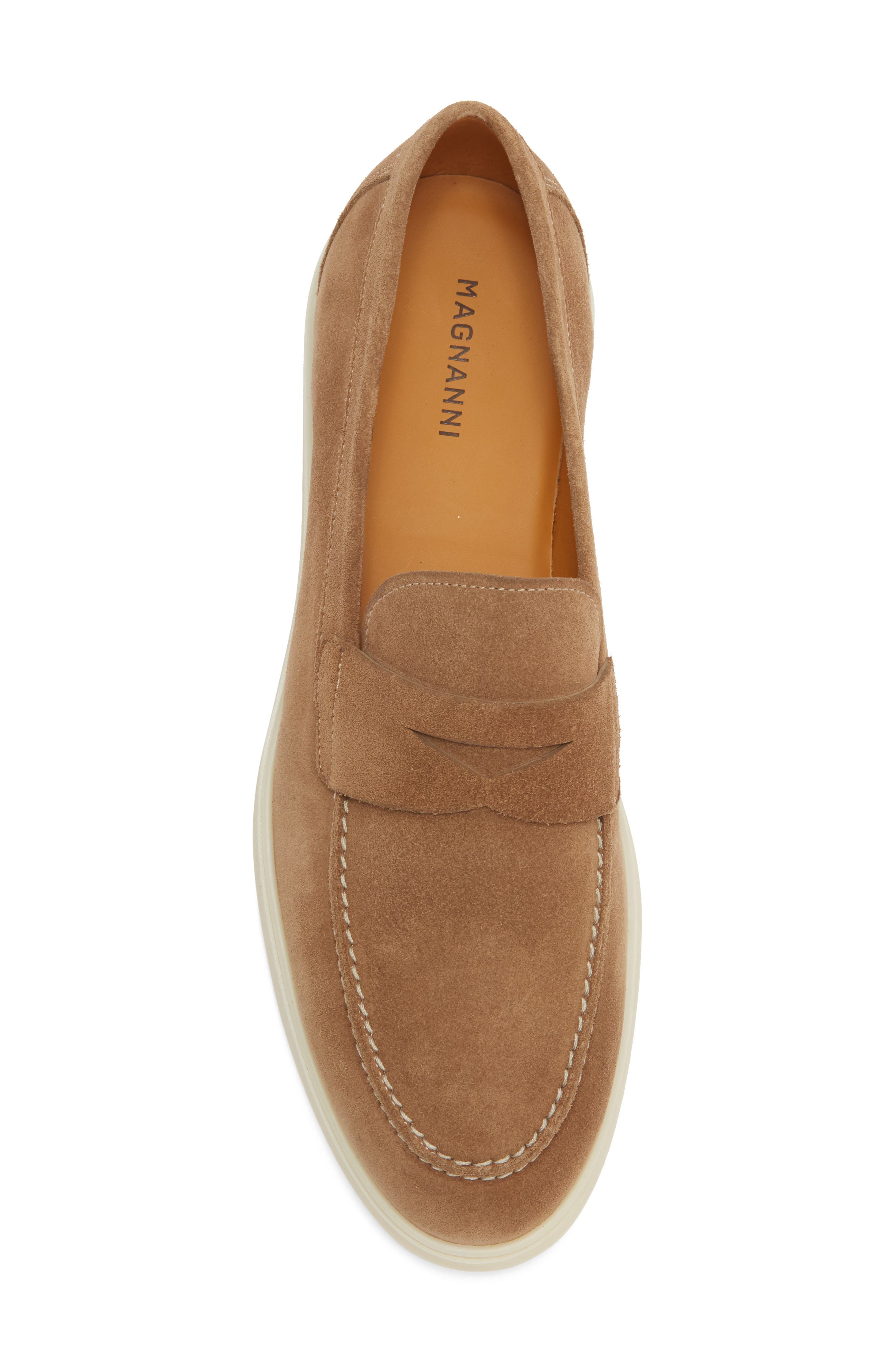 Lobo Penny Loafer, Alternate, color, CASTORO SUEDE