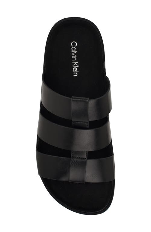 Calvin Klein Tempes Slide Sandal In Black