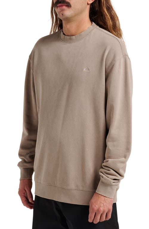 Quiksilver Men's Saltwater Crew Sweatshirt In Brown