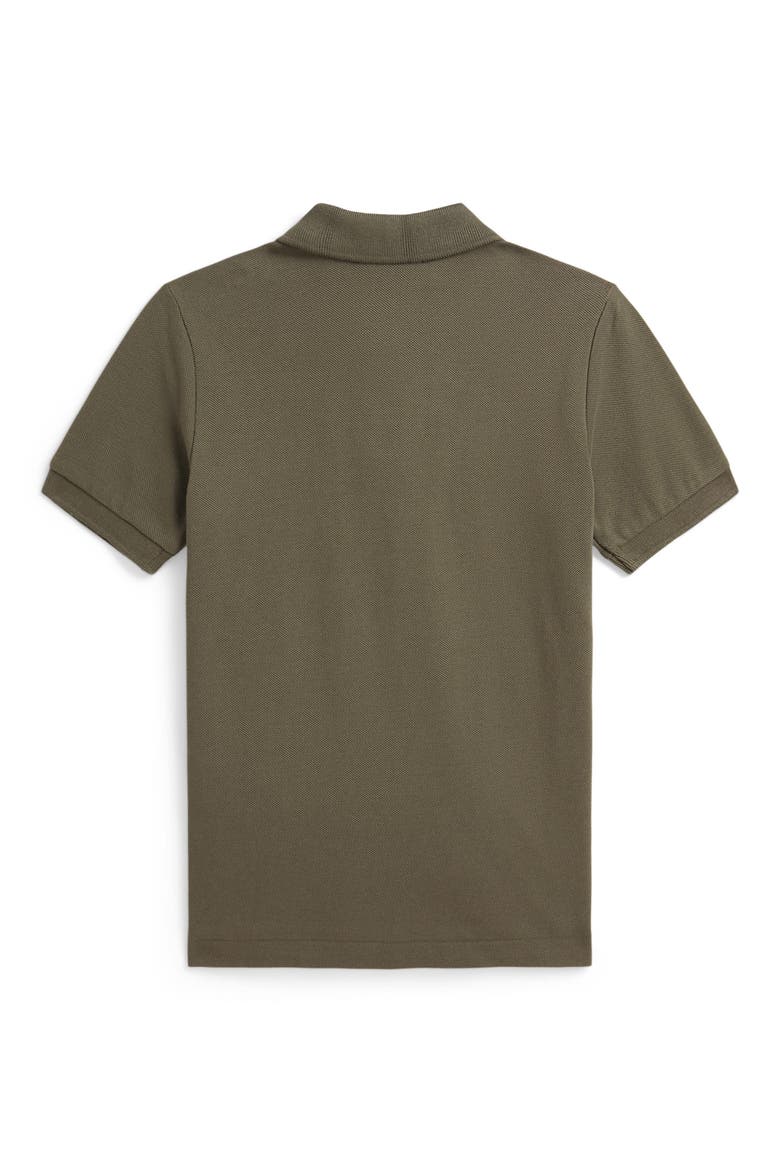 Kids' Polo Bear Cotton Mesh Polo, Alternate, color, CRUISE OLIVE