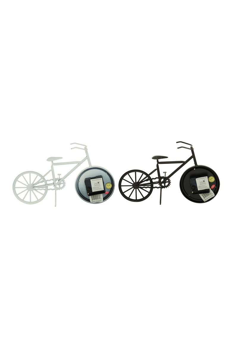 Set of 2 Bicycle Clocks, Alternate, color, MULTI COLORED