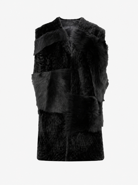 Dolce Shearling Midi Vest