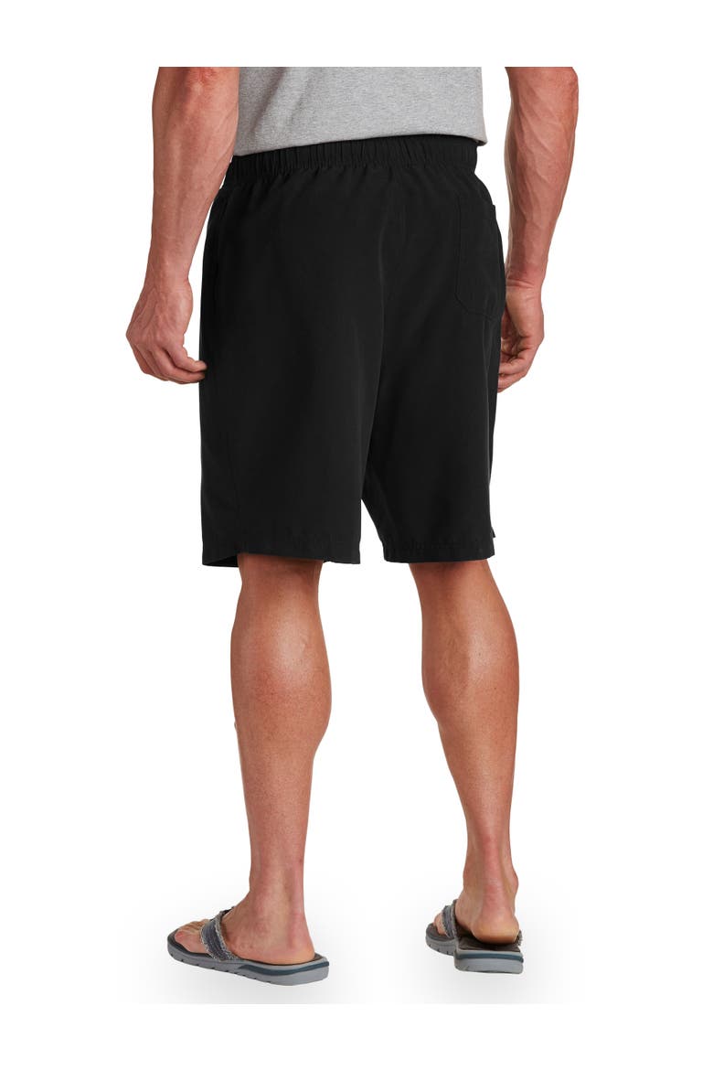 Big & Tall Swim Trunks, Alternate, color, BLACK