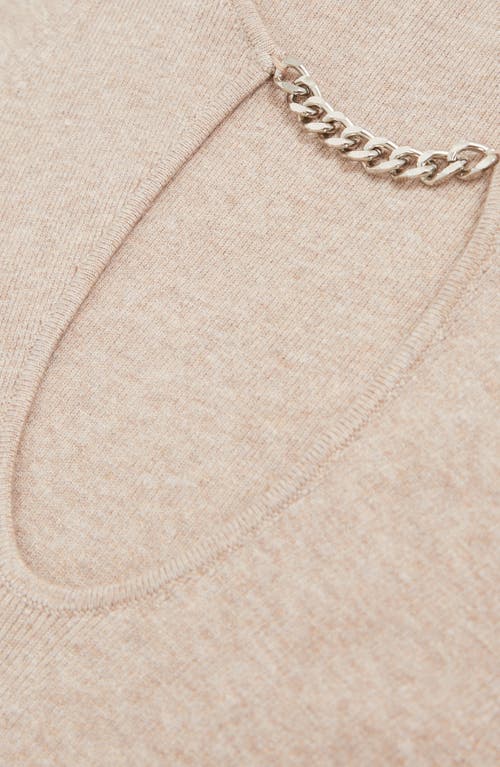 Reiss Nola Sleeveless Midi Sweater Dress In Neutral