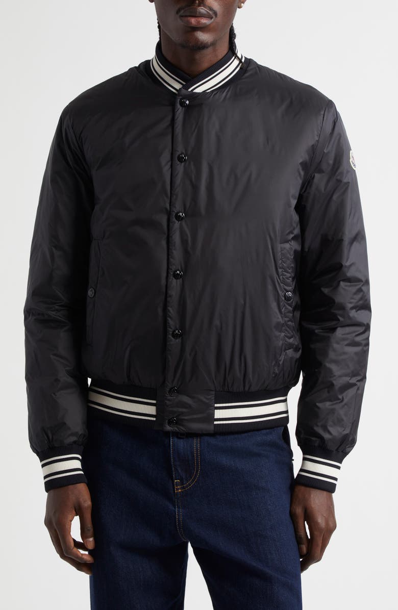 Moncler Bouchet Down Baseball Jacket, Main, color, 
