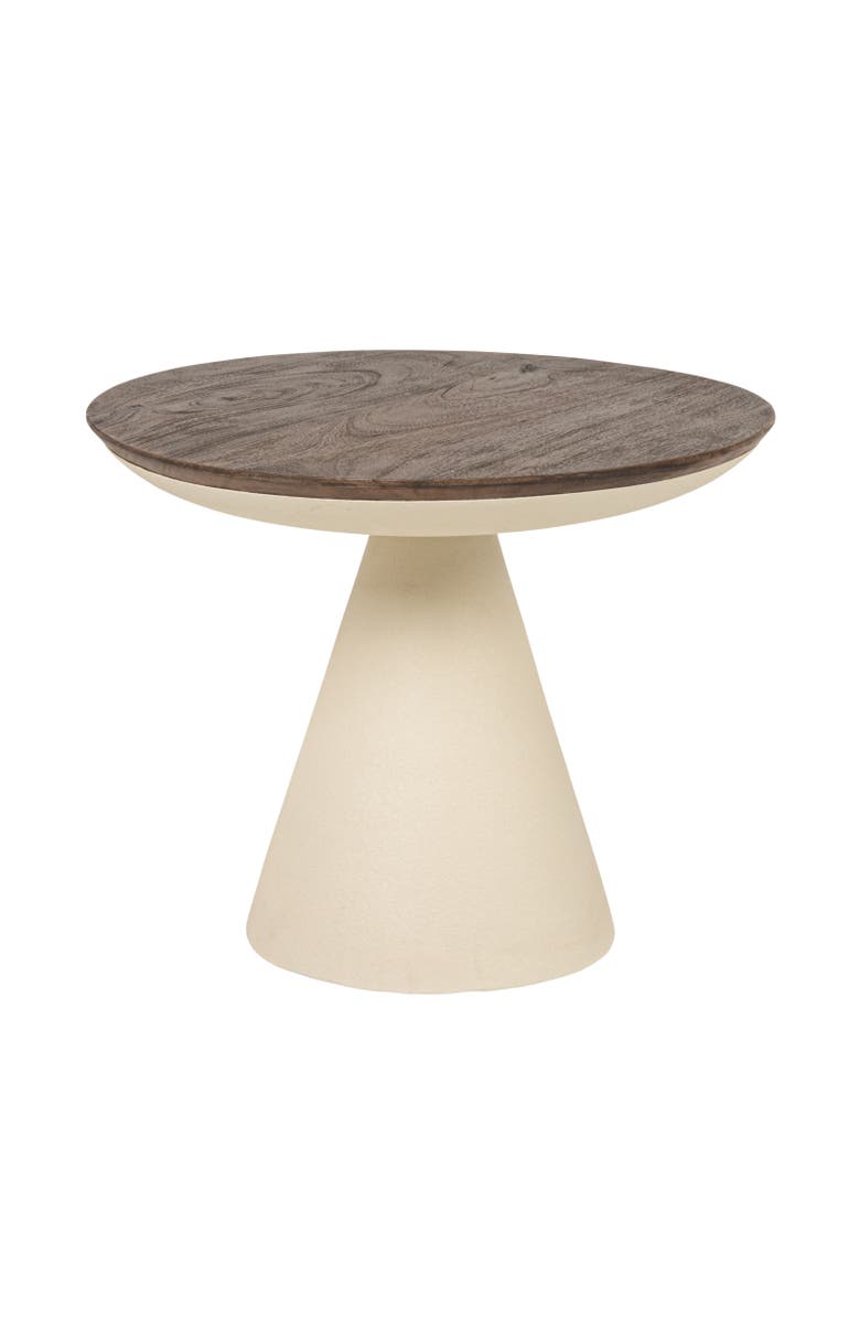 Olive Grove Pedestal Side Table, Main, color, Cream