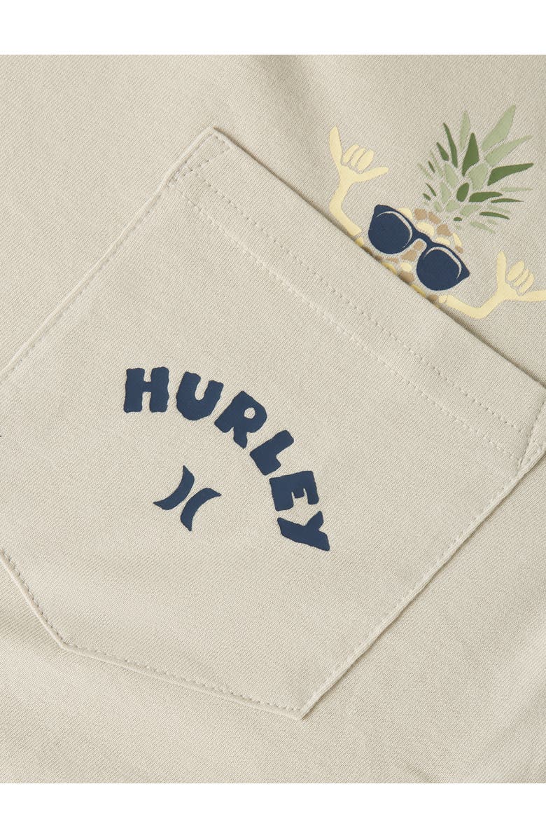 Hurley Pineapple Peek-a-Boo Cotton Graphic T-Shirt, Alternate, color, Bone
