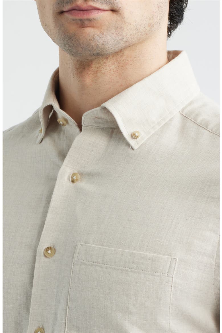 The Chambray Button-Down Shirt, Alternate, color, BIRCH