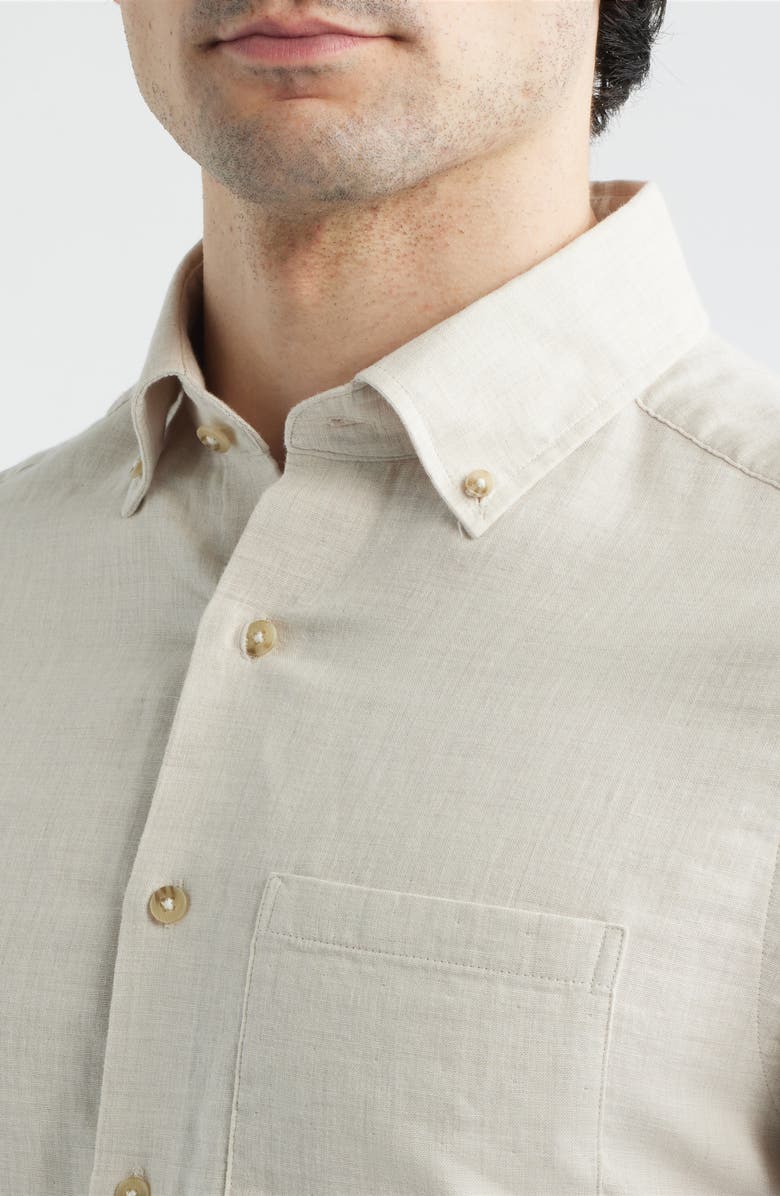 Scott Barber The Chambray Button-Down Shirt, Alternate, color, Birch
