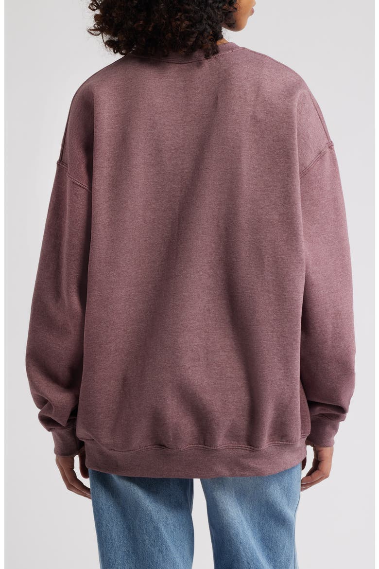 Prince Birds Graphic Sweatshirt, Alternate, color, PLUM PIGMENT DYE