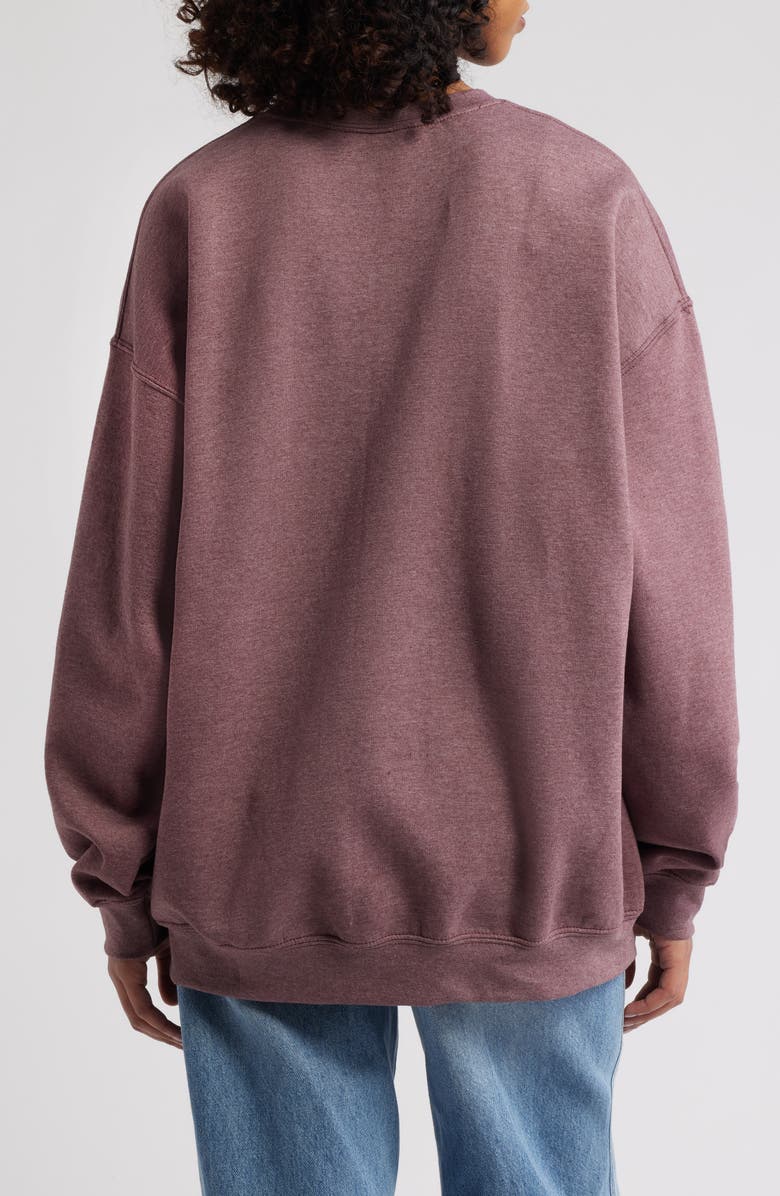 Merch Traffic Prince Birds Graphic Sweatshirt, Alternate, color, Plum Pigment Dye