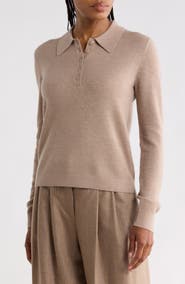 TWP Jorden Thermal Cashmere Polo Sweater