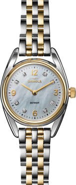 Shinola Derby Diamond Bracelet Watch, 30.5mm