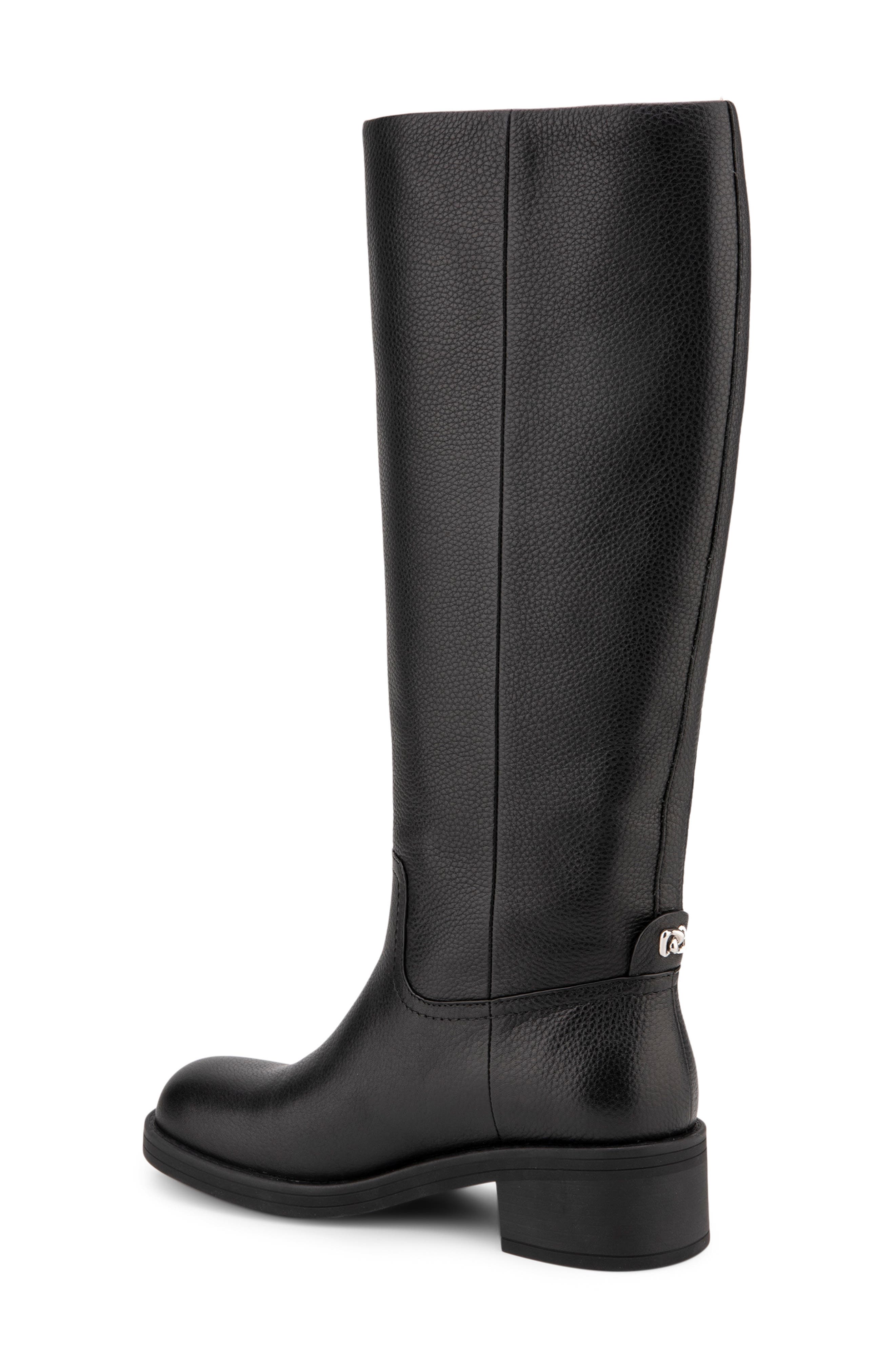Aerosoles Morisson Knee High Boot, Alternate, color, Black Pebbled Leather