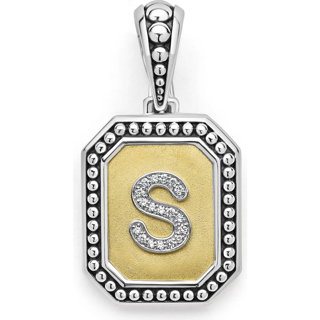 Lagos Signature Caviar Initial Enhancer In Two-tone S