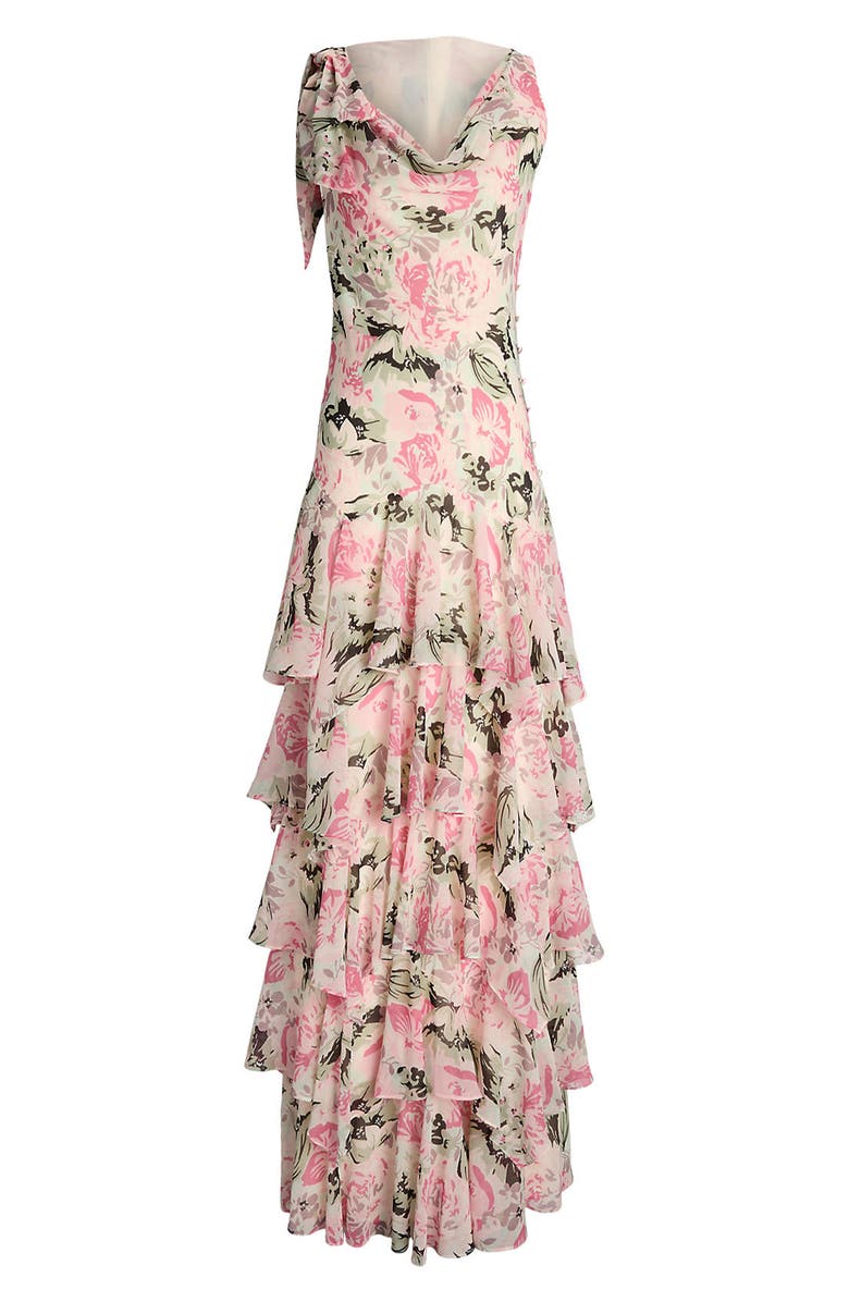 Ralph Lauren Floral Tiered Gown, Alternate, color,