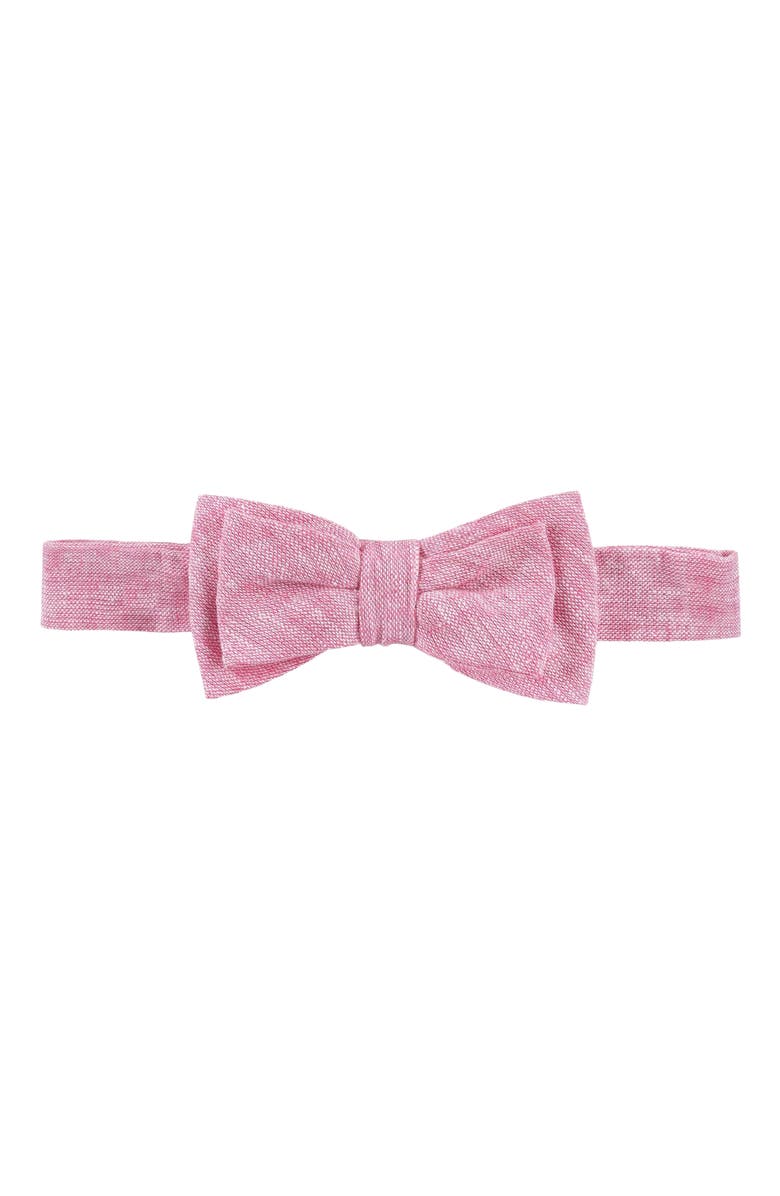 Hope & Henry Boys' Linen Bow Tie, Kids, Alternate, color, Rose Linen